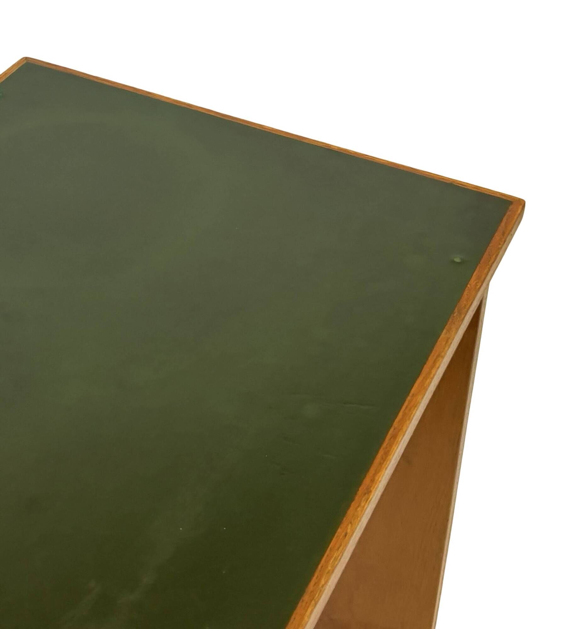 Art Deco desk, minimalist design in oak, unique 40s design, Netherlands.