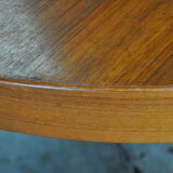 Scandinavian round extending table.