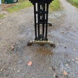 Art Deco Cast Iron and Marble Bistro Table