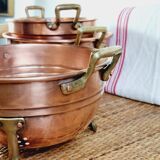 Copper and brass strainer lion's leg