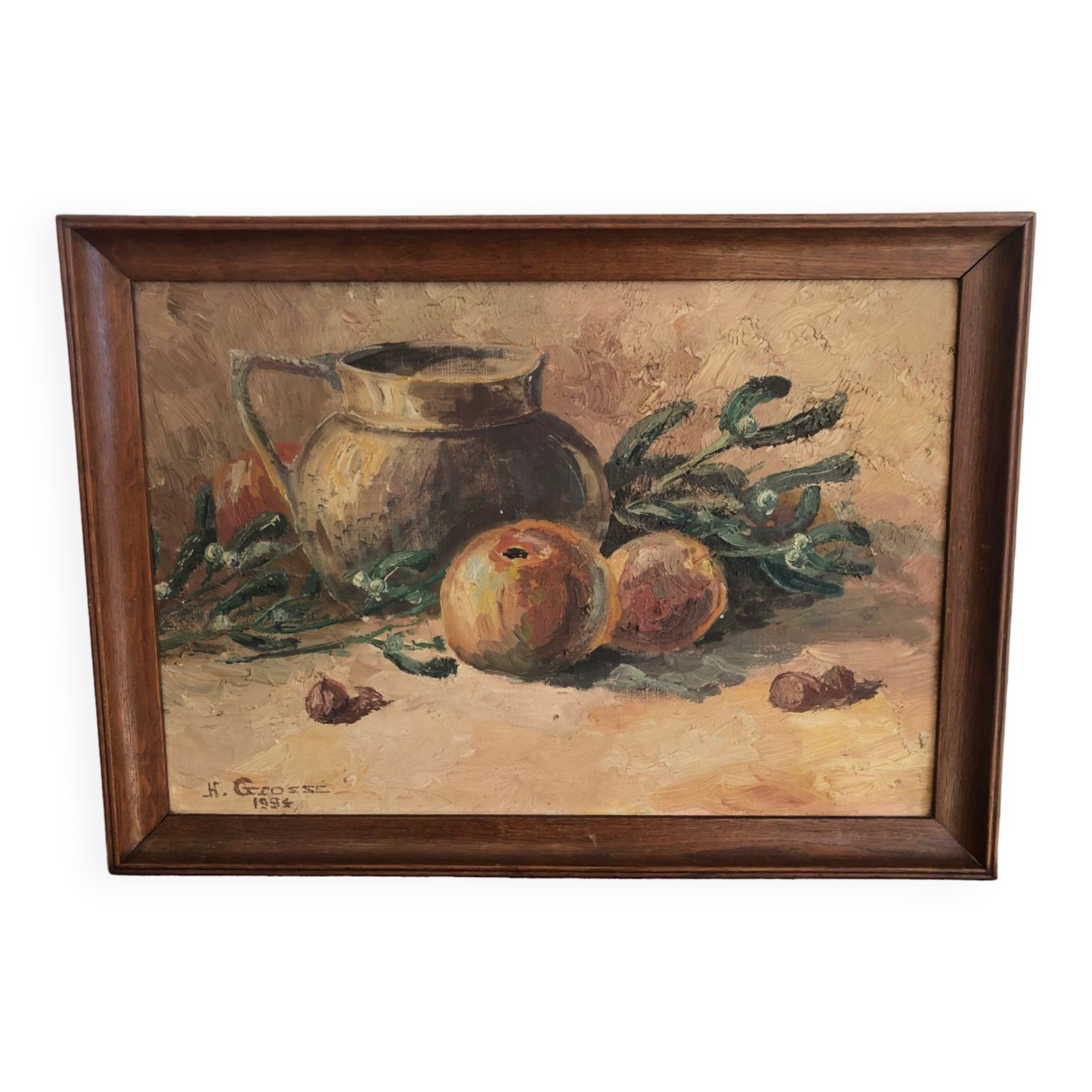 Still life with apples
