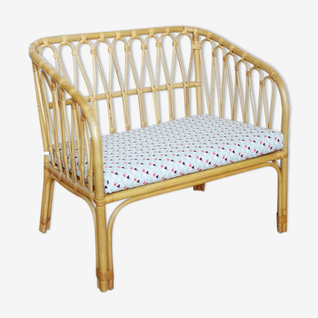 Banquette en rotin pour enfant