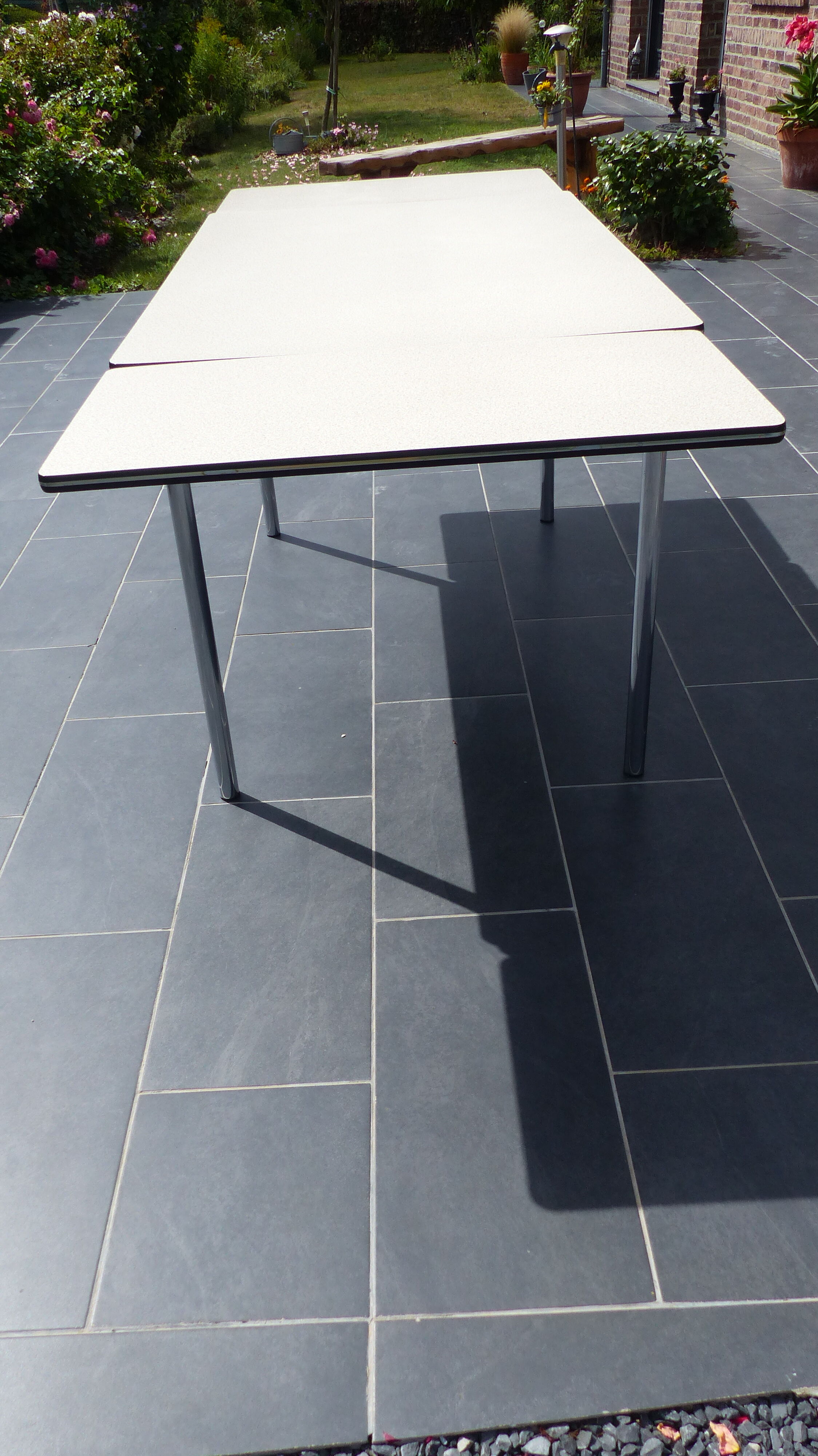 Kitchen table with extension cord