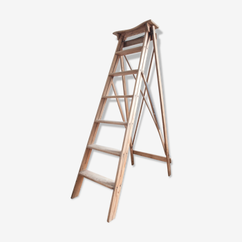 Wooden painter's step ladder