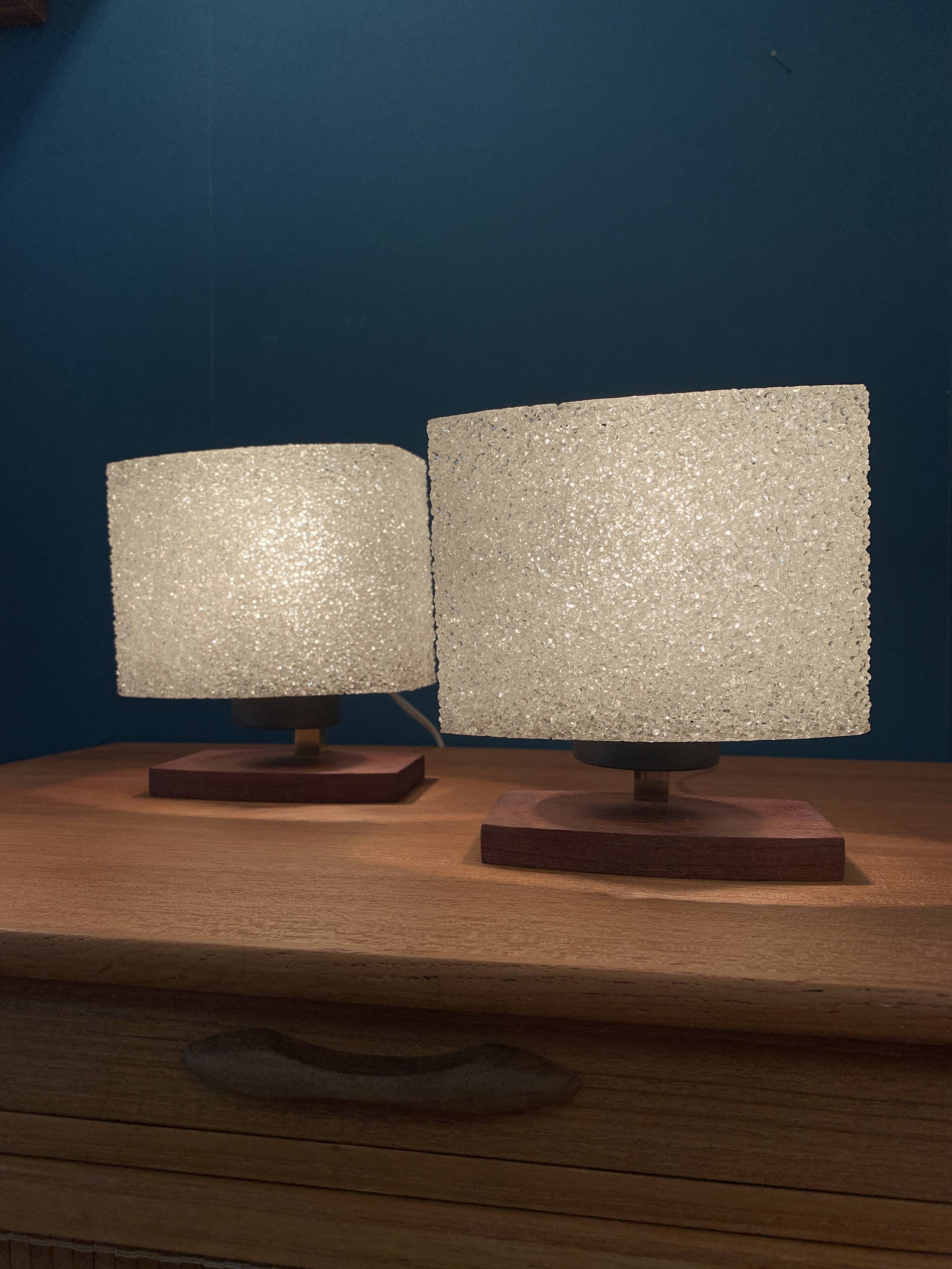 Pair of Scandinavian bedside lamps 1960