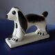 Ceramic dog Geo Condé 1930 Saint-Clement