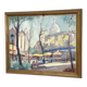 Swedish Oil on Panel "Lakerstationen” by L. Knut Norman Vintage & Framed 46×38cm