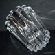 Villeroy & Boch vintage vase in ribbed molded crystal signed