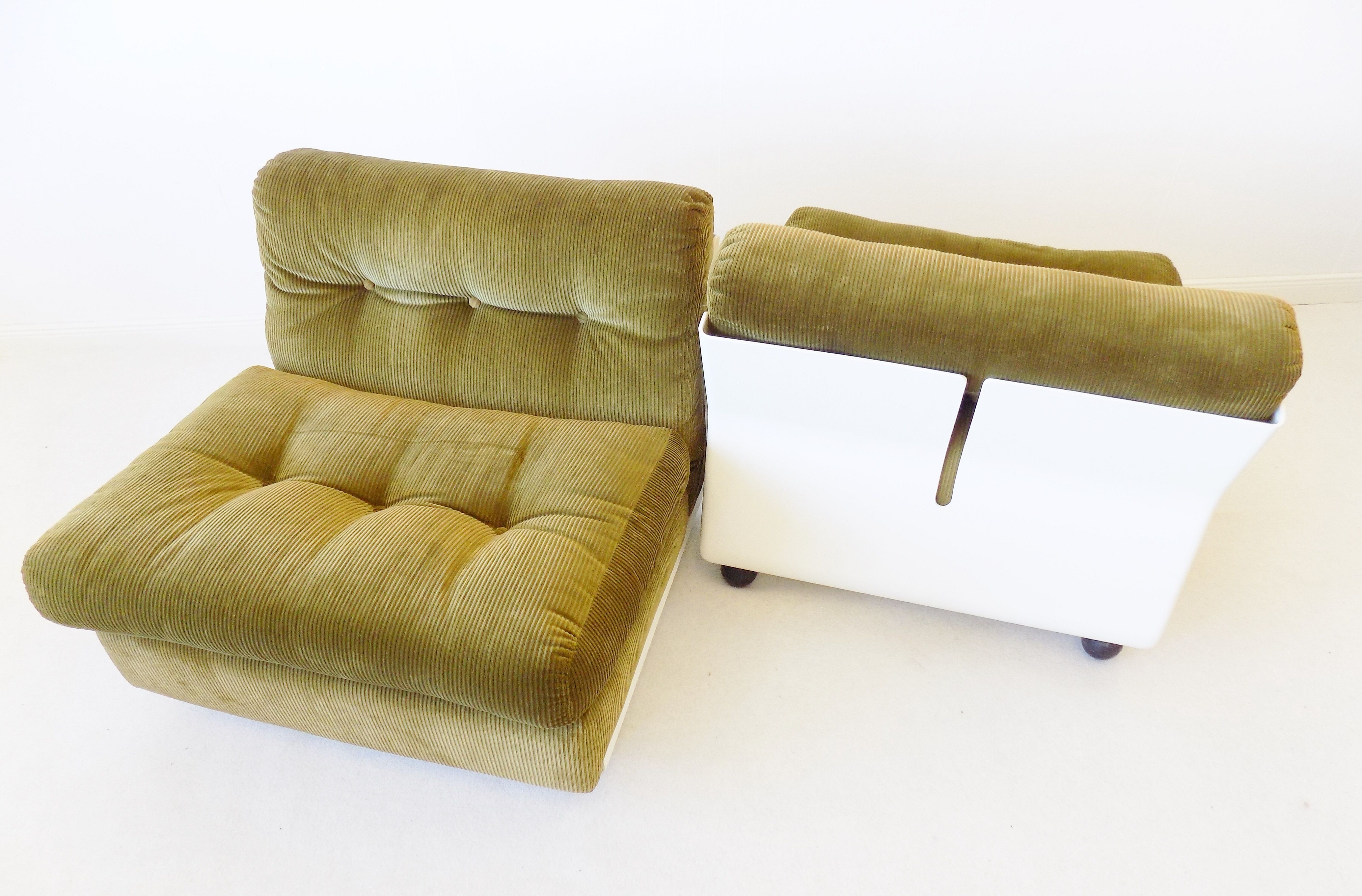 C&B Italia Amanta set of 2 lounge chairs by Mario Bellini 70s