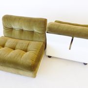 Ensemble de 2 chauffeuses de Mario Bellini 70s
