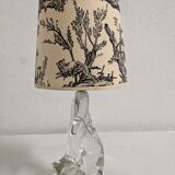 Crystal lamp signed Schneider