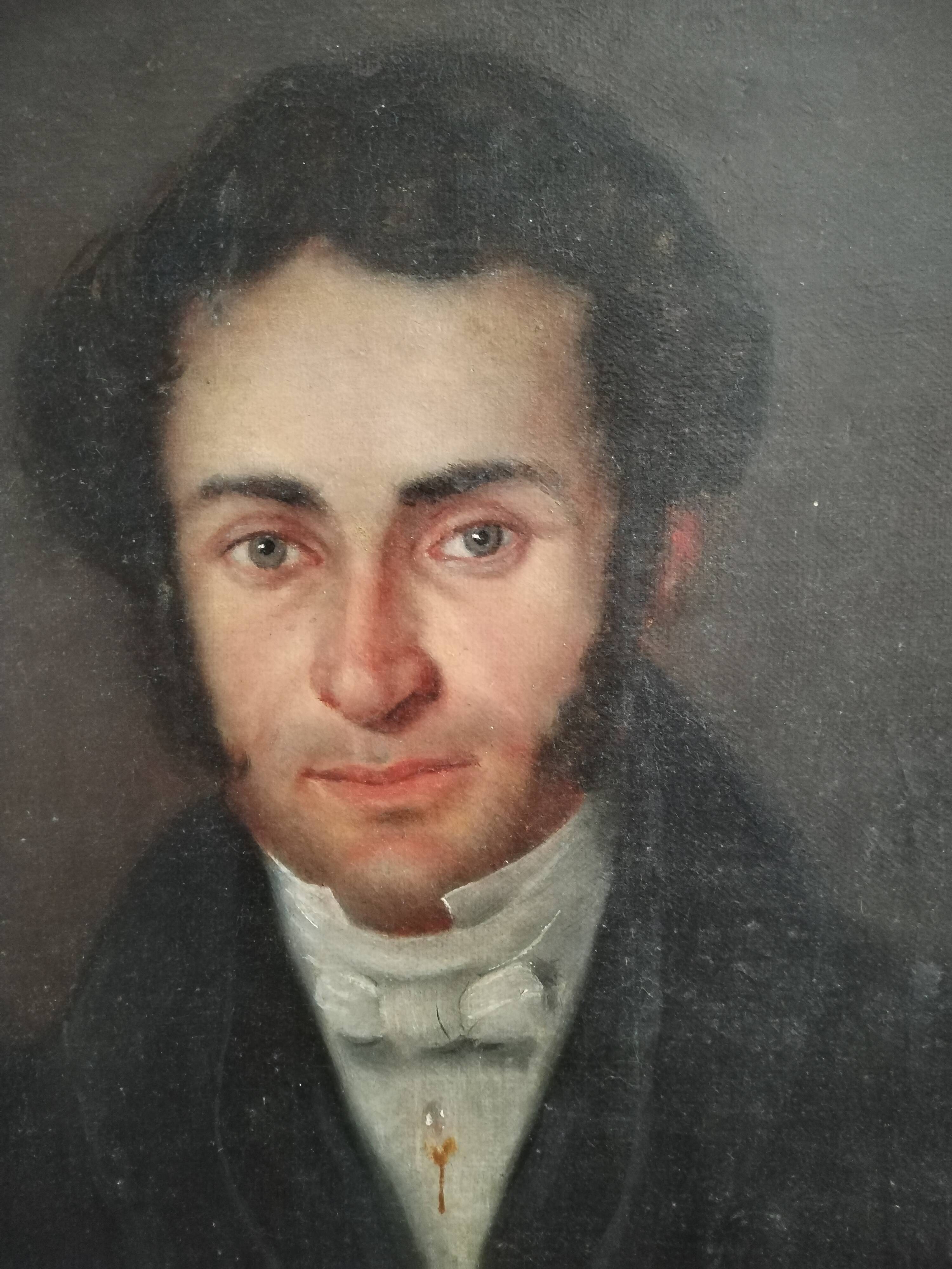 Oil on canvas 19th century man