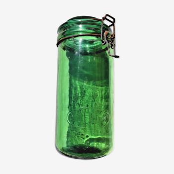 Glass jar with old solidex lid of 1.5 liters around 1920