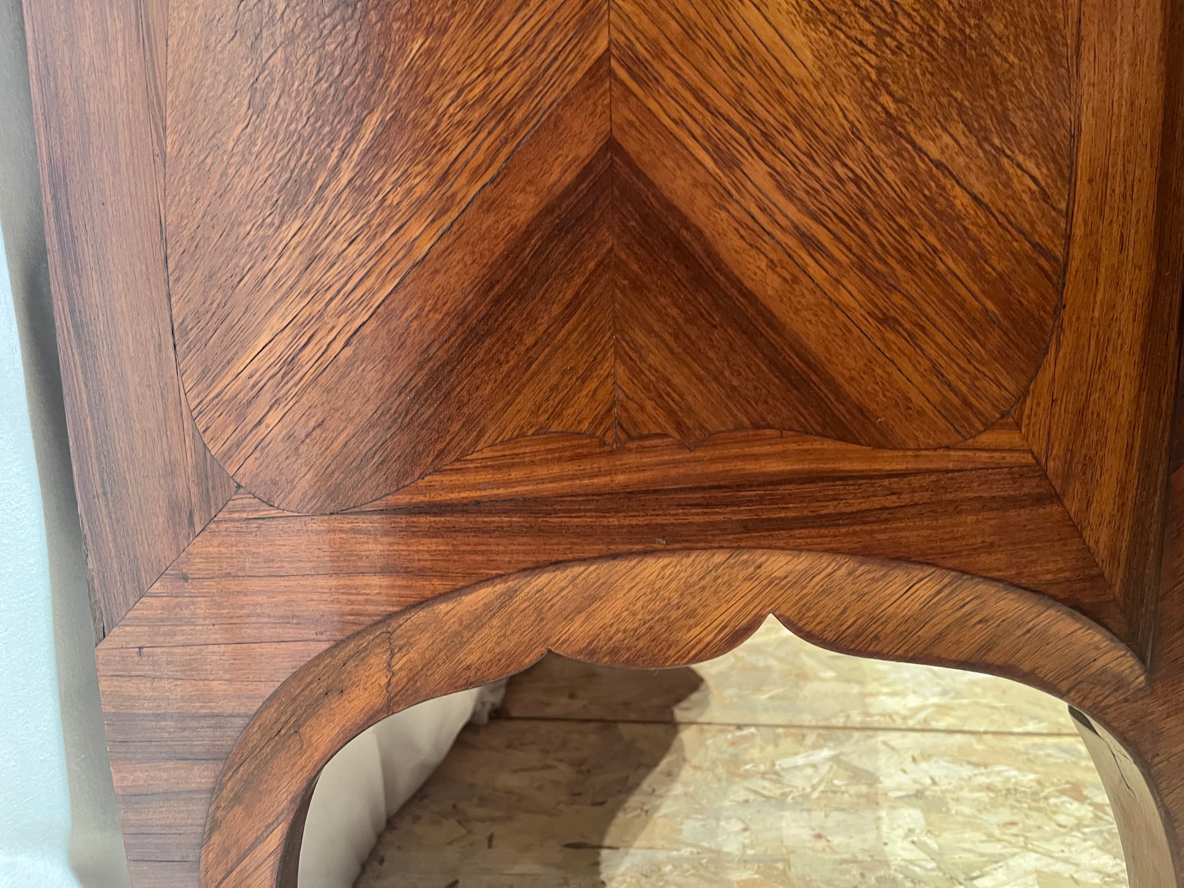 Marquetry sideboard Louis XV bronze 1940