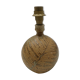 Pied de lampe à la fougère en grès pyrité d'Alain Blanchard