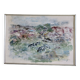 Original Swedish Modernist Oil on Canvas " Abstract field" by Erik Törning- Framed