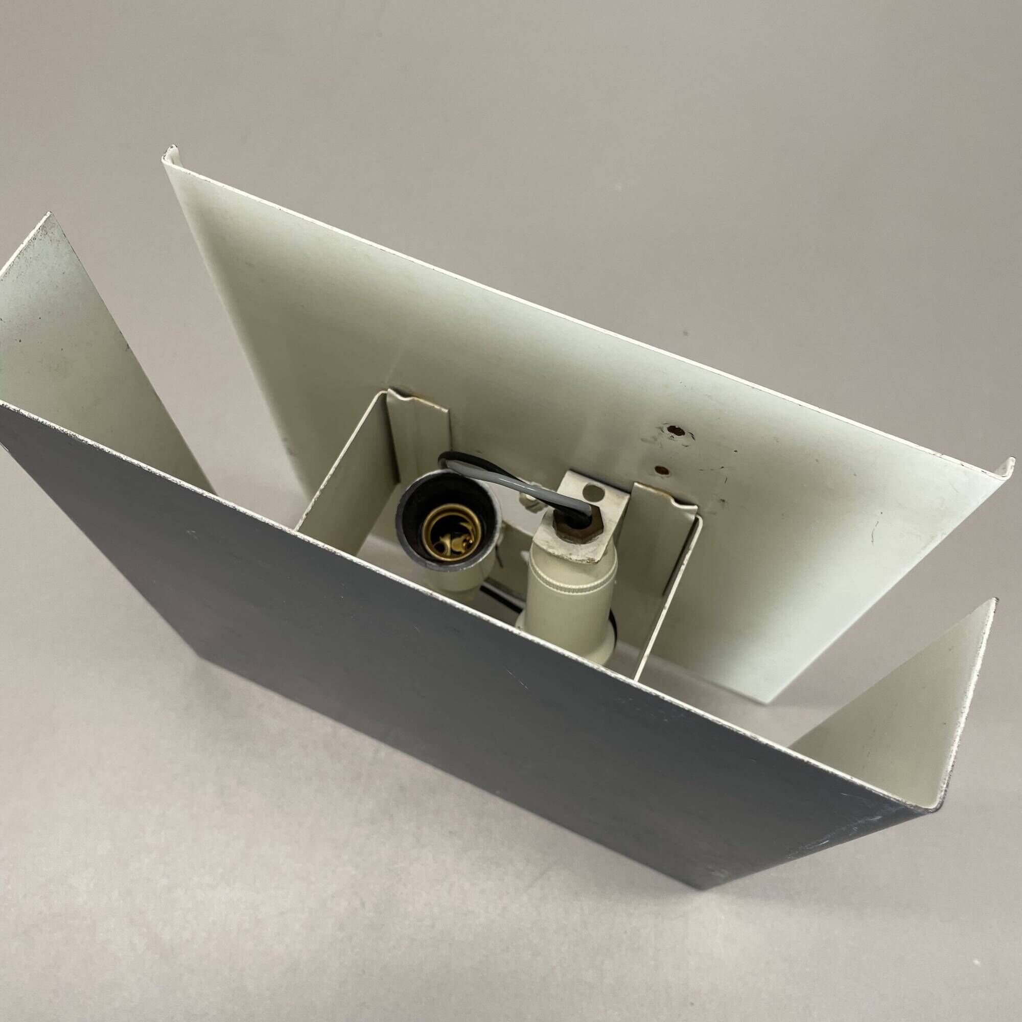 rare cubic Charlotte Perriand LES ARCS Style Wall Light by COSACK, Germany