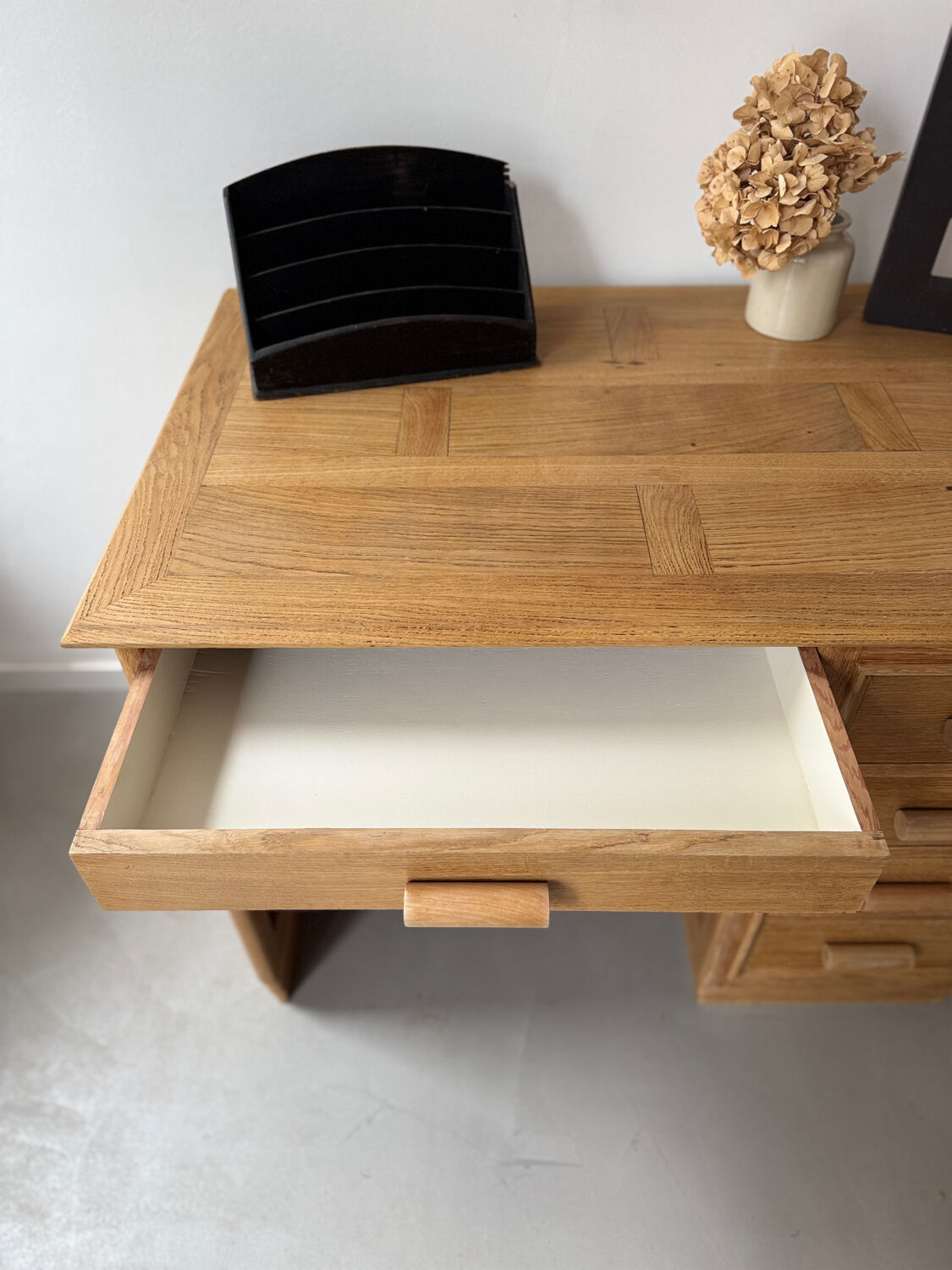 Solid oak desk