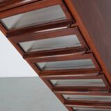 Vintage Dutch Hardwood Haberdashery Shop Cabinet, 1930s