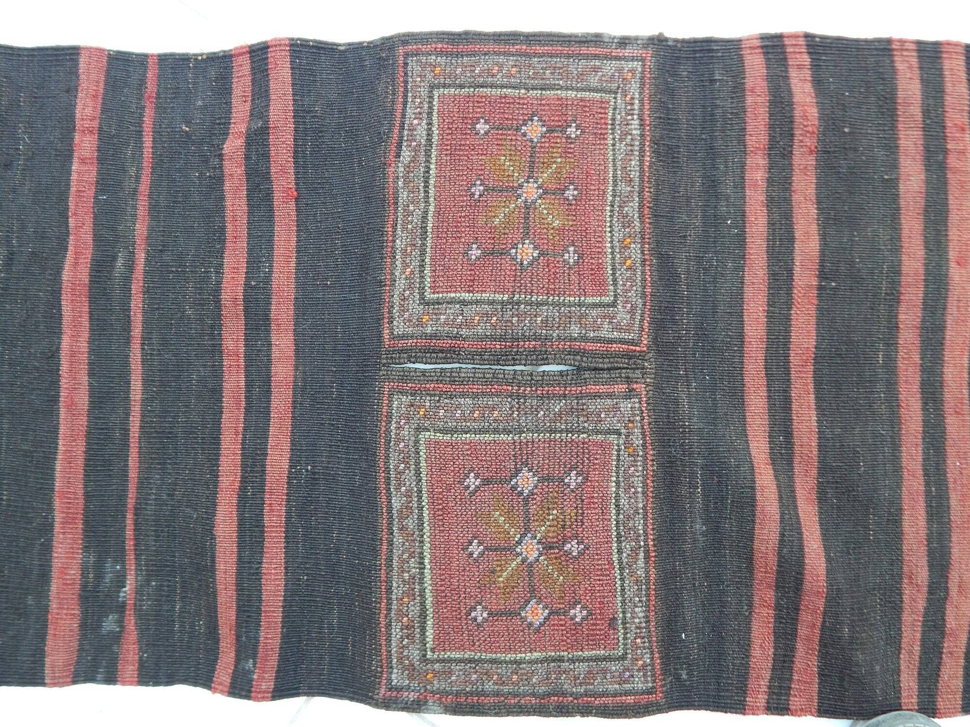 Vintage Turkish hallway rug 49x180 cm