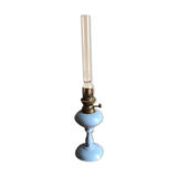 Lampe a petrole opaline bleue
