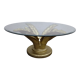 Regency coffee table with faceted glass top