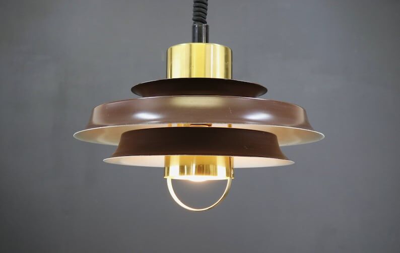 Pendant lamp by Vitrika 1970s Denmark