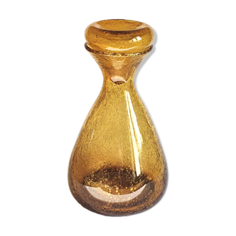 Biot blown glass decanter