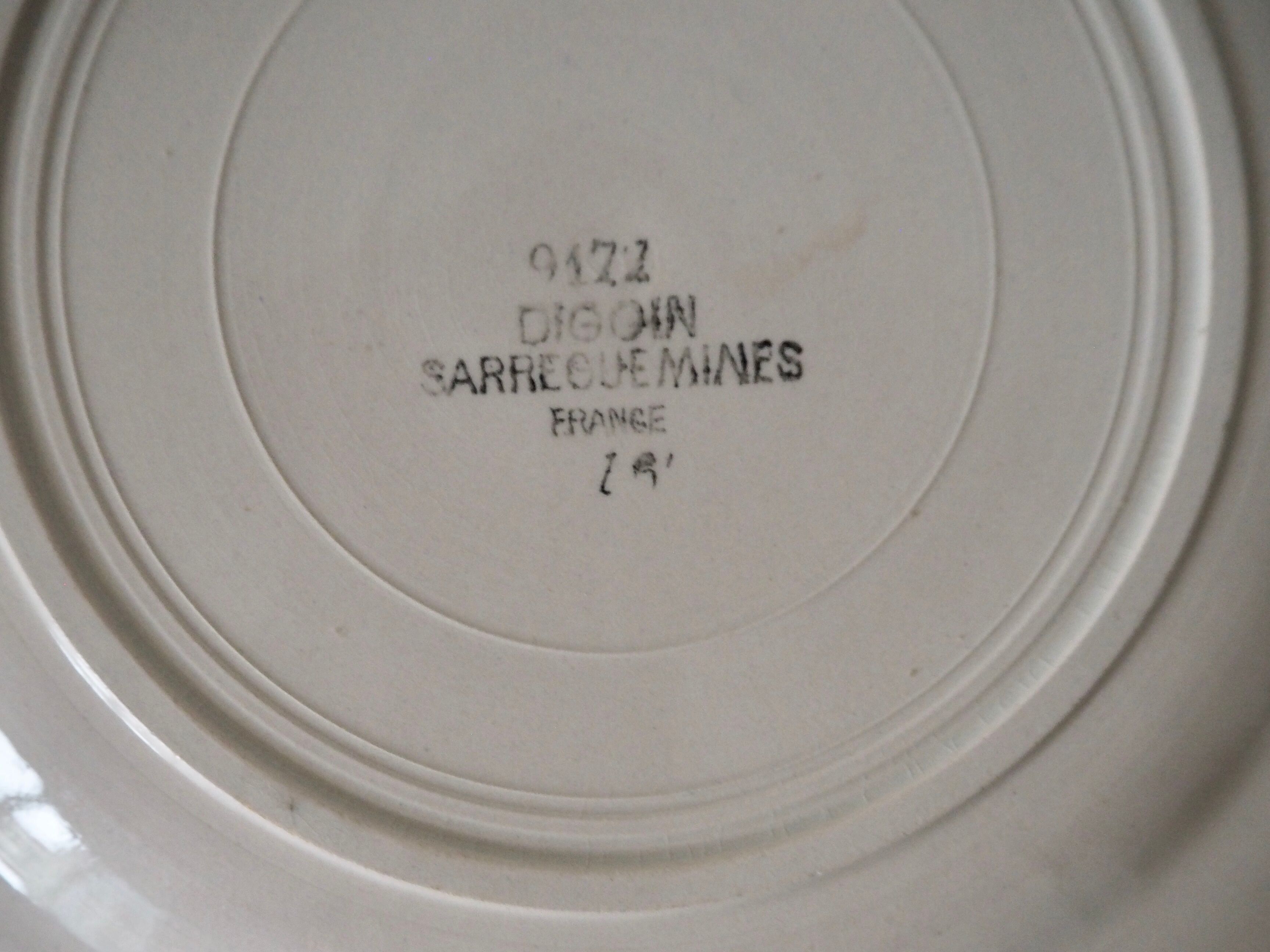 Set of 6 dessert plates Digoin 9177