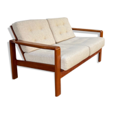 Canapé scandinave en teck des années 60 70 design vintage danois