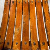 4 Antique Folding Bistro Brasserie Terrace Chairs