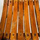 4 Antique Folding Bistro Brasserie Terrace Chairs