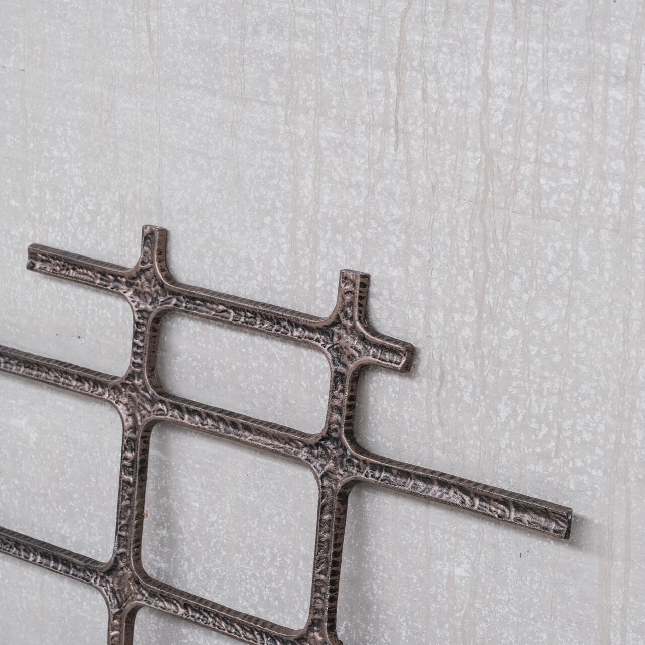 Brutalist metal mid-century wall hanging or decorative artwork (no.3)