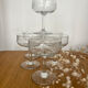 Set 6 coupes champagne gravées Louis XVI