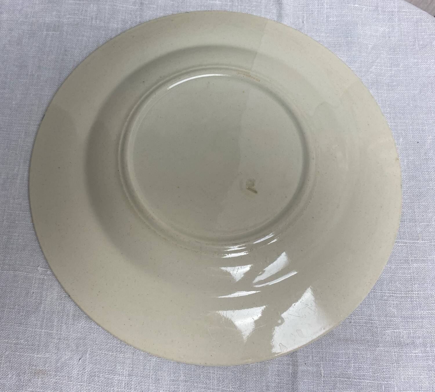 Iron earth dessert plate Marguerite model, KetG Luneville