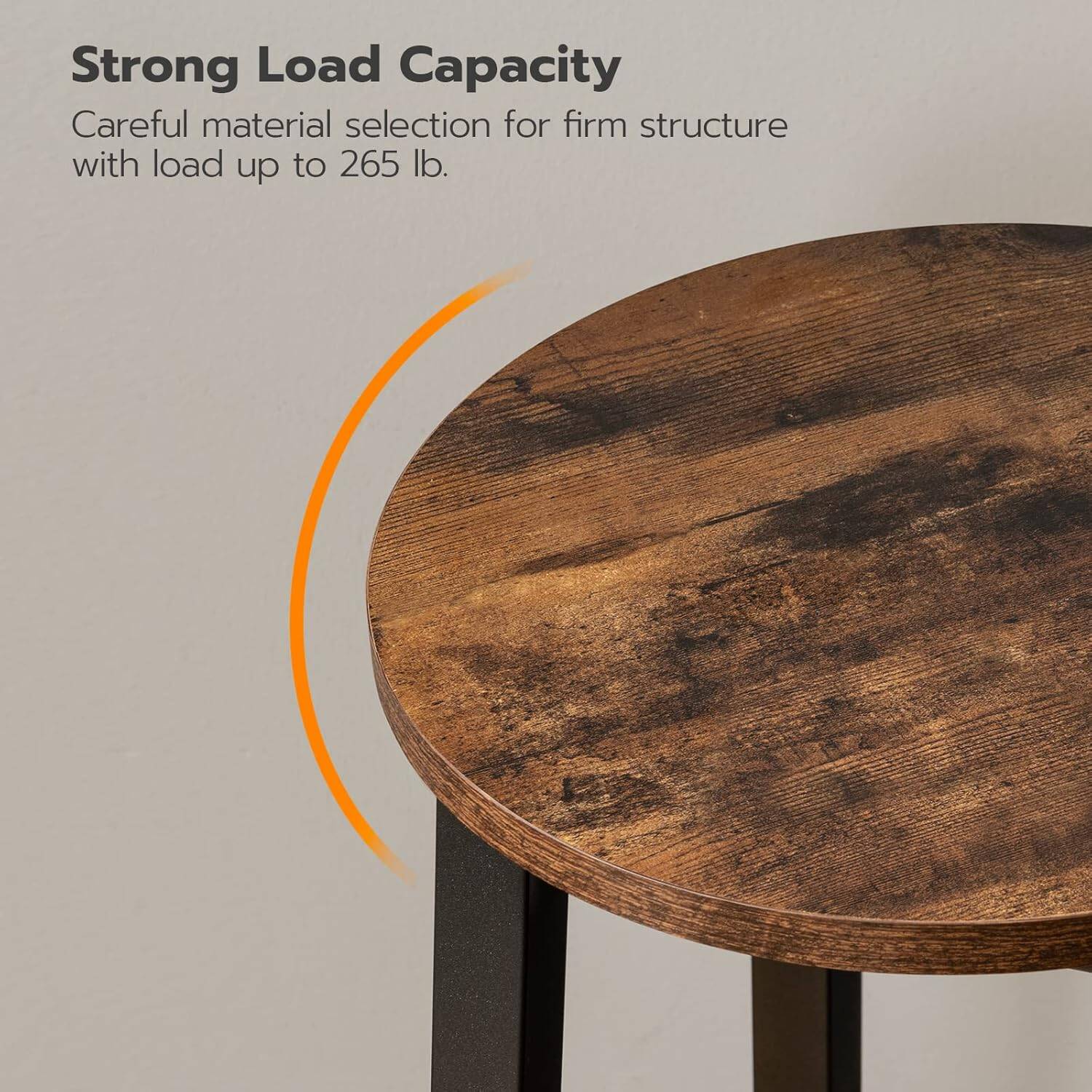 lot de 2 Tabourets de bar marron