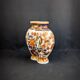 Chinese polychrome porcelain vase, Imari style, polybious shape, 20th century