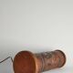 Mid-Century Modern Aztec Motif Hand Tooled Leather Table Lamp