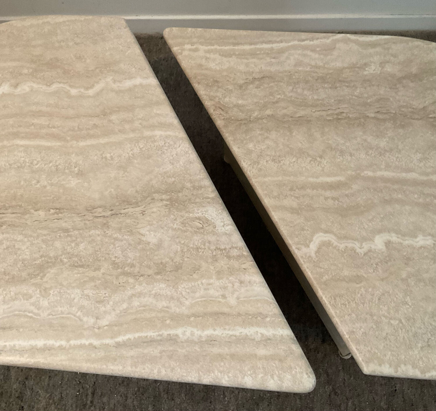 Travertine coffee table from the 70s-80s