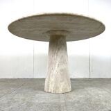 Travertine dining table, 1970s