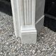 Louis XV style fireplace in white Carrara marble circa 1980