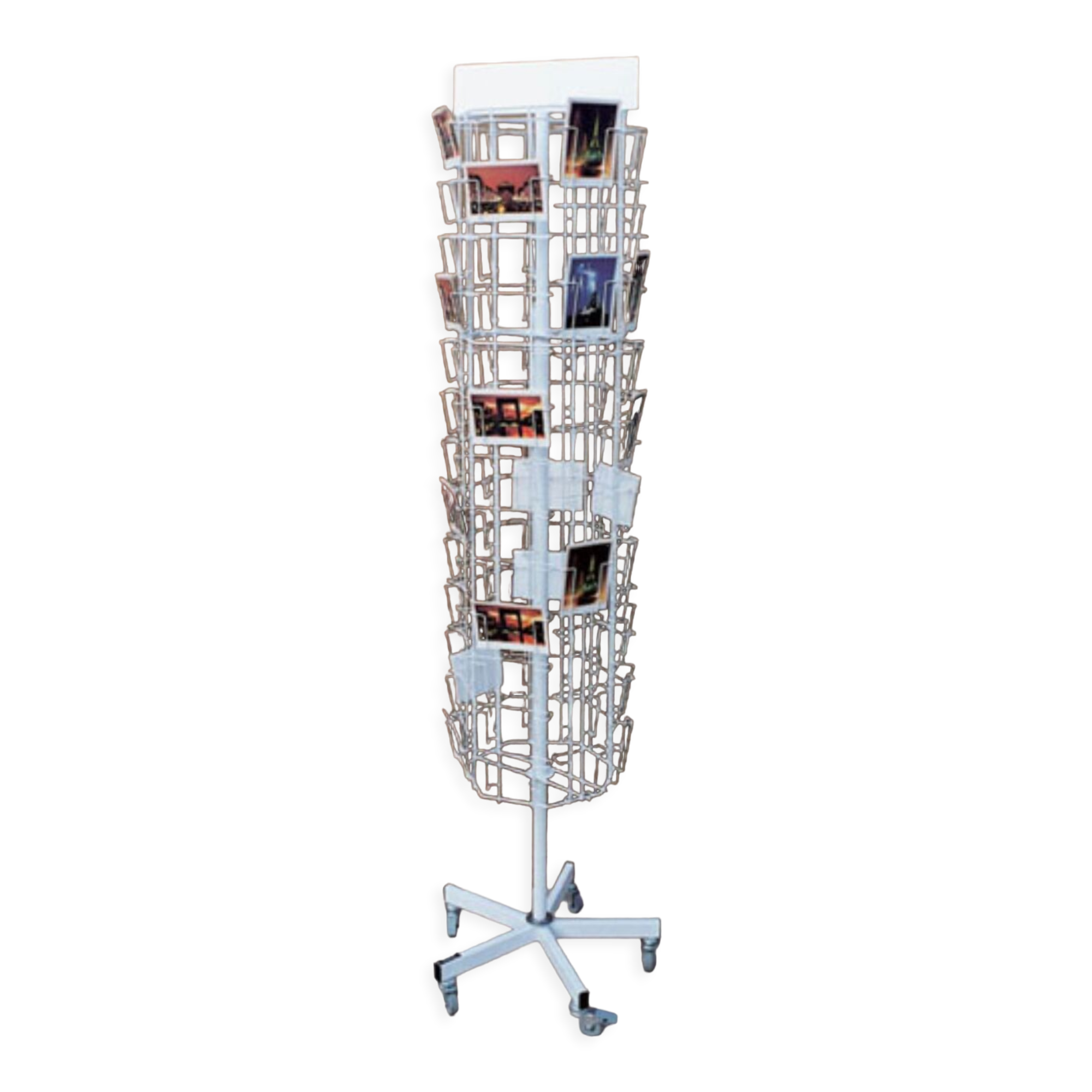 Professional turnstile display for photos or postcards