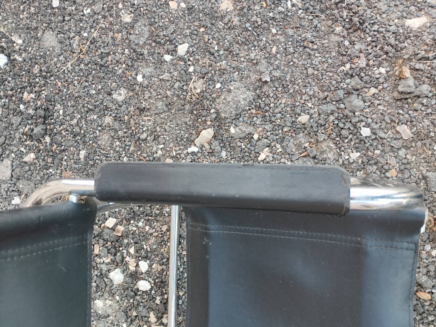 Beautiful pair of vintage chairs in the Marcel Breuer style.