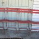 SET OF 6 IRON AND WOOD FOLDING GARDEN CHAIRS