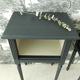 Classic black and raw nightstands