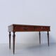 Bureau bas vintage avec 2 tiroirs NF ameublement