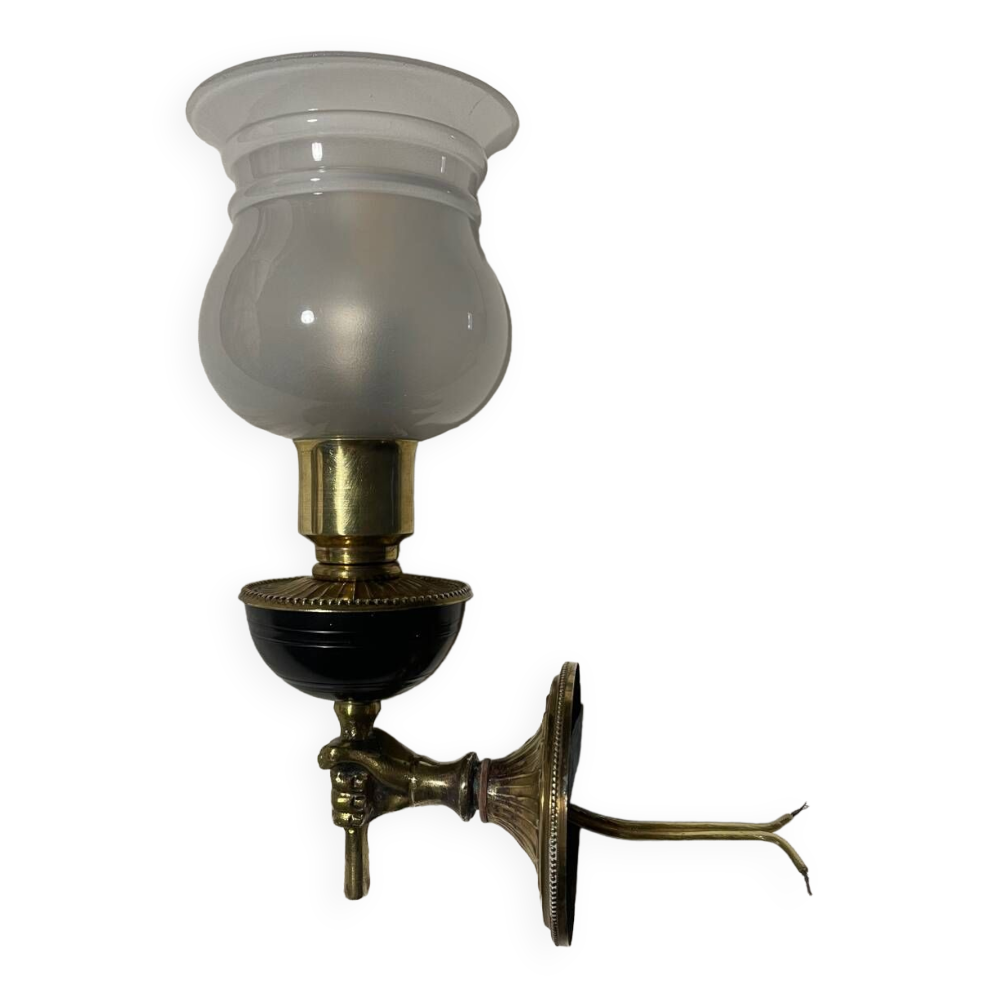 Art deco torchiere wall light