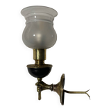 Art deco torchiere wall light