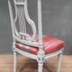 Chaise style Louis XVI laquée dossier lyre