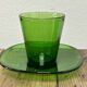 Vereco glasses / verrines with saucers